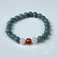 2025 Chinese Zodiac | Rat - Blue Water Jade and Moonstone with Red Agate