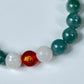 2025 Chinese Zodiac | Rat - Blue Water Jade and Moonstone with Red Agate