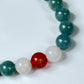 2025 Chinese Zodiac | Rat - Blue Water Jade and Moonstone with Red Agate