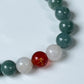 2025 Chinese Zodiac | Rat - Blue Water Jade and Moonstone with Red Agate