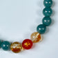 2025 Chinese Zodiac | Dragon - Blue Water Jade and Citrine with Red Agate