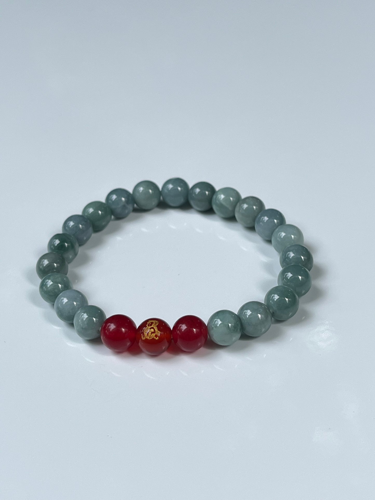 2025 Chinese Zodiac | Dog - Blue Water Jade and Red Agate