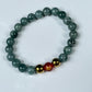 2025 Chinese Zodiac | Tiger - Blue Water Jade and Hematite with Red Agate