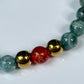 2025 Chinese Zodiac | Tiger - Blue Water Jade and Hematite with Red Agate