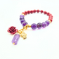 Relief and Protection | Amethyst and Cinnabar with Hematite Hamsa Hand