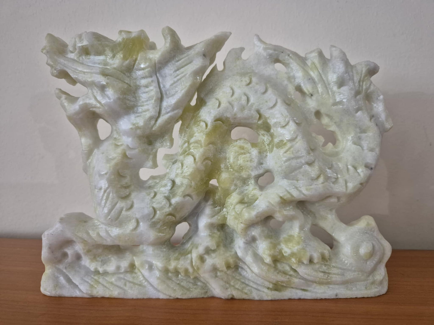 Xiu Yan Jade Dragon Carving