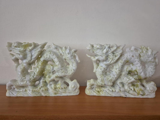 Xiu Yan Jade Dragon Carving