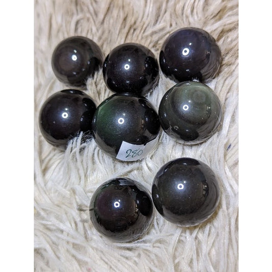 rainbow obsidian mini spheres