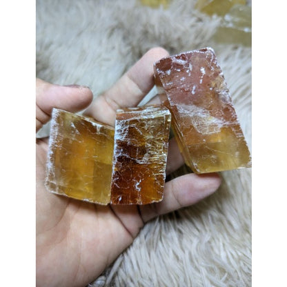 honey optic calcite crystal price per piece