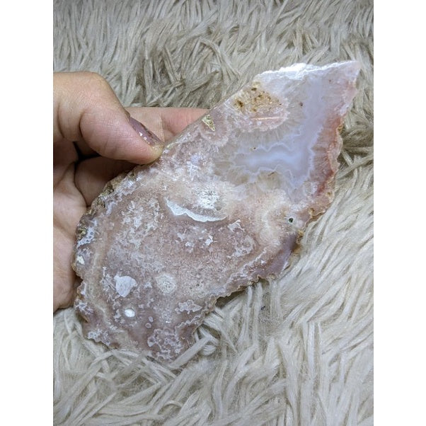 authentic pink amethyst slab