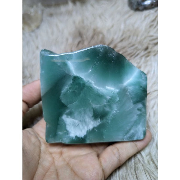 calcite in aventurine slab lucky mix