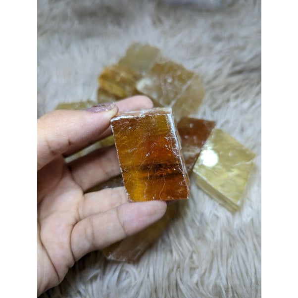 honey optic calcite crystal price per piece