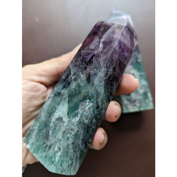 chunky flourite tower for wisdom