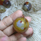 sardonyx palm stone and mini sphere