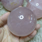 rose quartz sphere for love and happiness