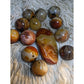 sardonyx palm stone and mini sphere