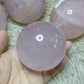 rose quartz sphere for love and happiness