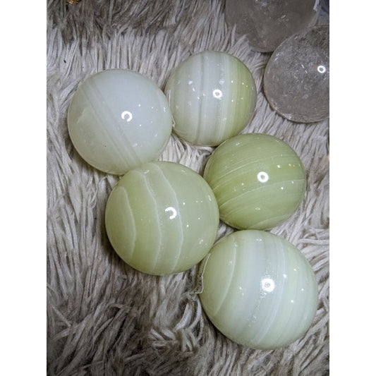 afghanistan jade / green onyx sphere