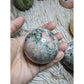 rhodonite with green epidote crystal sphere