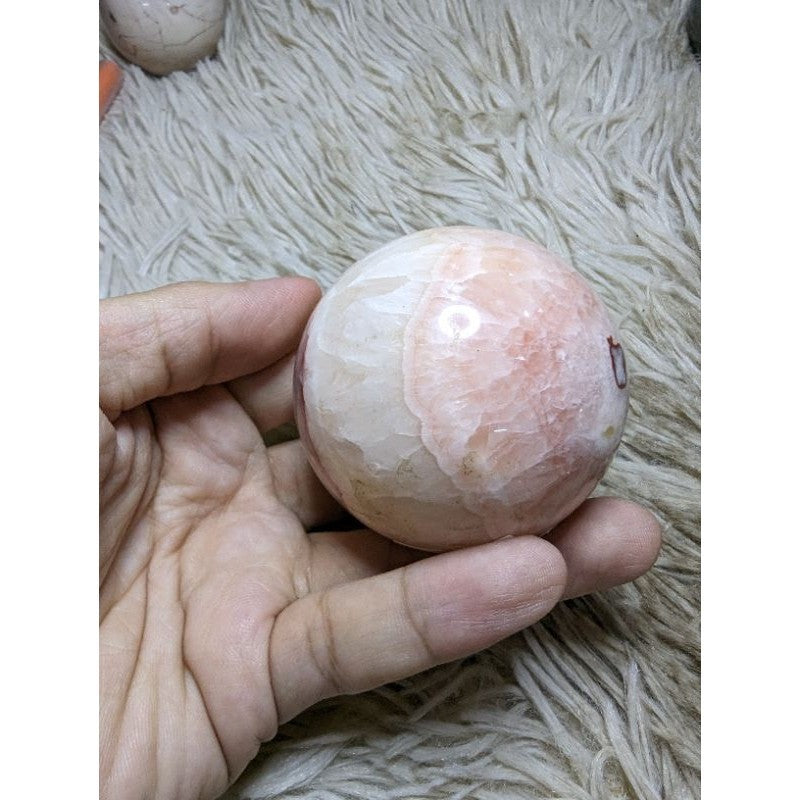 red banded calcite sphere