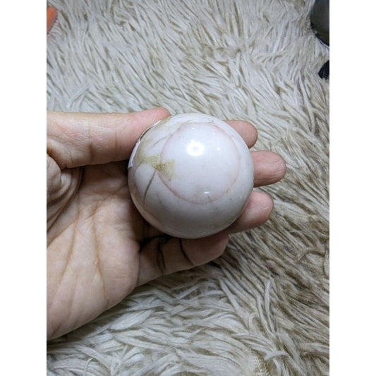 pink mookaite crystal sphere