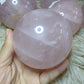 rose quartz sphere for love and happiness