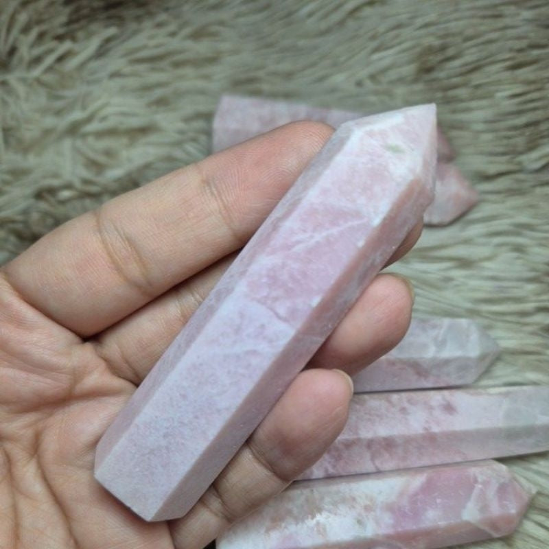 authentic Pink opal towers