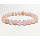 Rare all pink morganite gemstone bracelet divine love and happiness