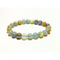 Aquatine Calcite / Argentinian Blue Onyx gemstone bracelet