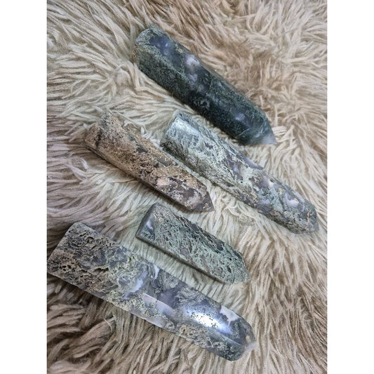 moss agate towers for business