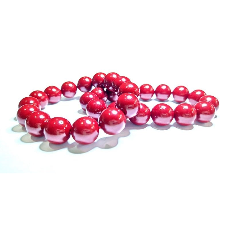 Chunky cinnabar bracelet 14mm