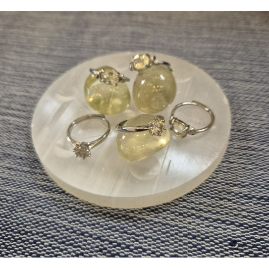 Citrine Ring authentic adjustable crystal rings