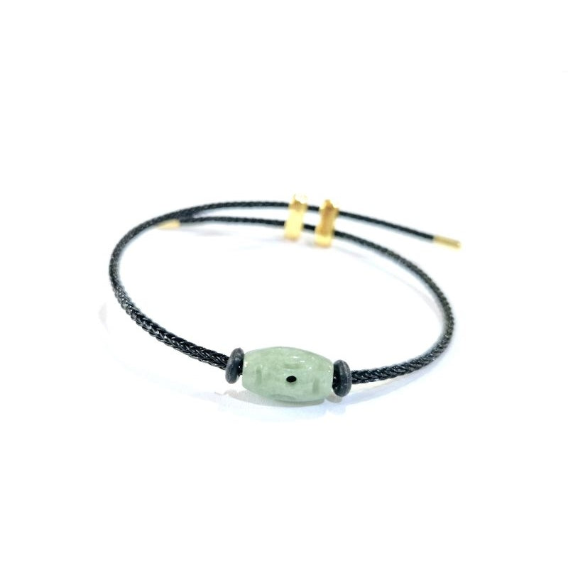 jade braided rope bracelet