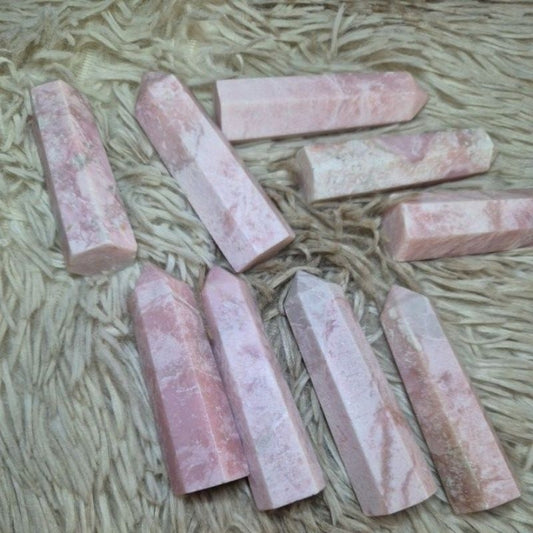 authentic Pink opal towers