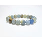 Aquatine Calcite / Argentinian Blue Onyx gemstone bracelet