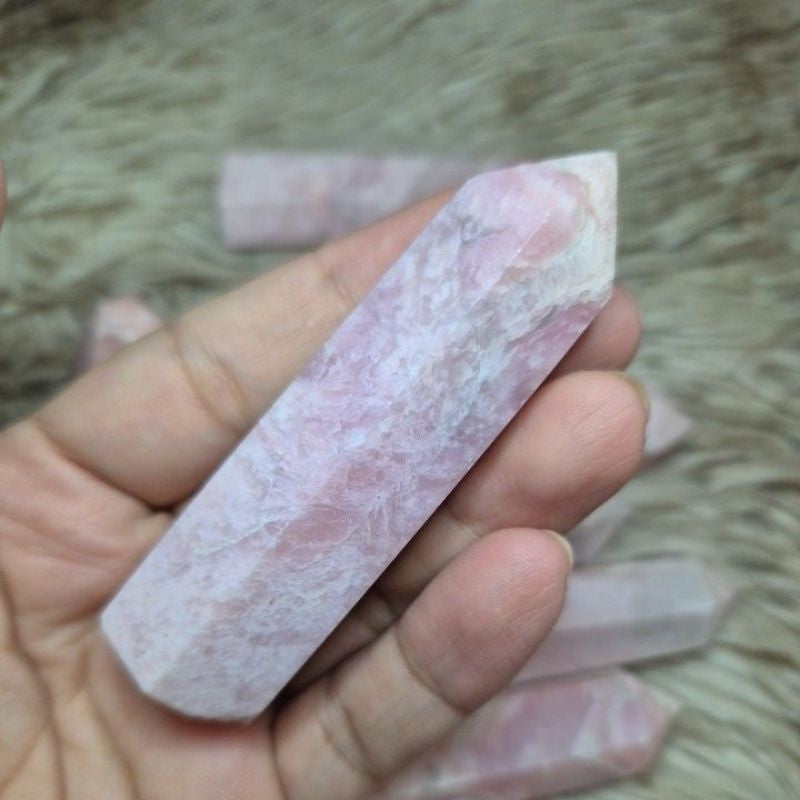 authentic Pink opal towers