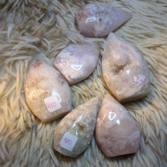 pink amethyst free form