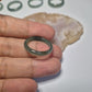 Authentic Blue water jade ring size 8-8.5