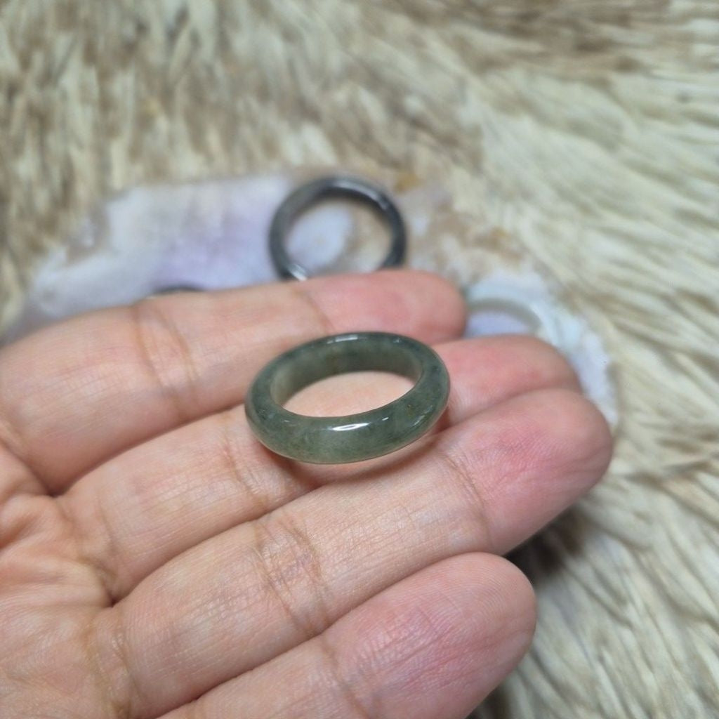 SIZE 7-7.5 Burmese Jade Rings