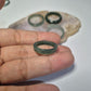 Authentic Blue water jade ring size 6-6.5