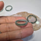 Authentic Blue water jade ring size 8-8.5