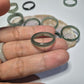 Authentic Blue water jade ring size 9-9.5