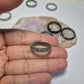 SALE! Authentic Blue water jade ring size 7-7.5