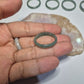 Authentic Blue water jade ring size 10-12