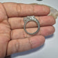 Authentic Blue water jade ring size 6-6.5