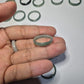Authentic Blue water jade ring size 9-9.5
