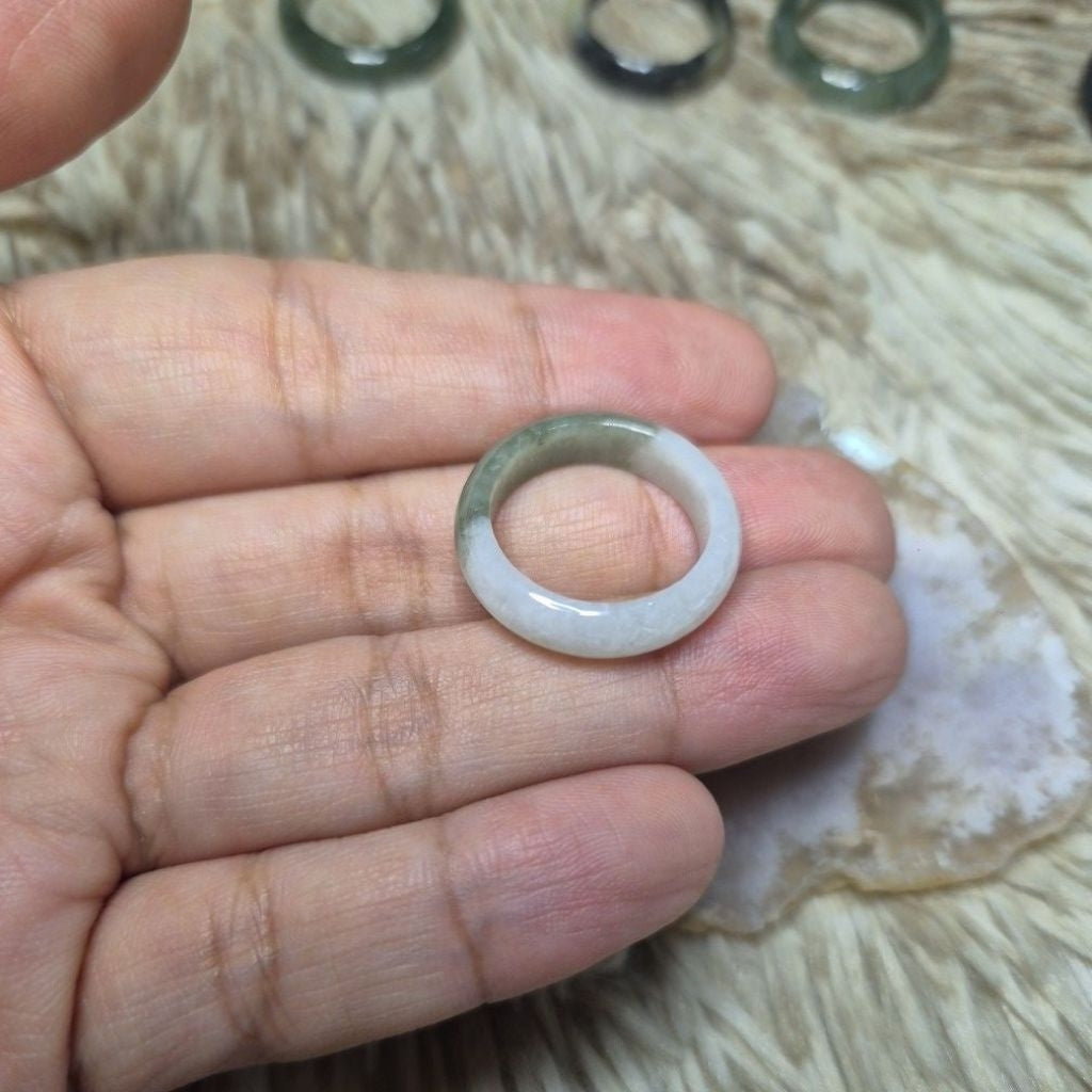 SIZE 7-7.5 Burmese Jade Rings