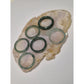 Authentic Blue water jade ring size 6-6.5