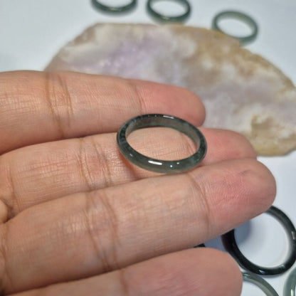 SALE! Authentic Blue water jade ring size 7-7.5