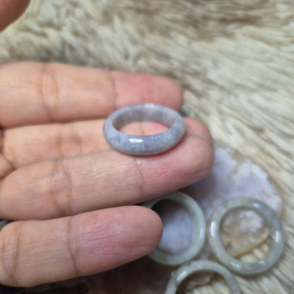 SIZE 8 Burmese Jade Rings